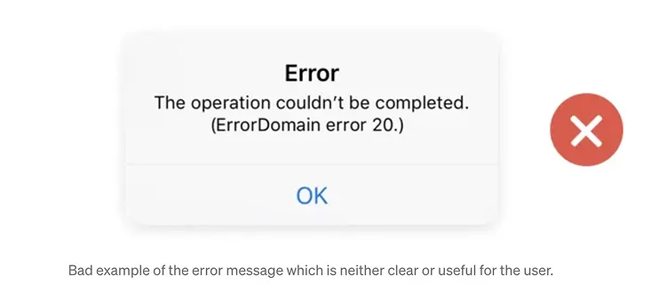 Error recovery example 1